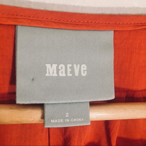 ANTHROPOLOGIE Button Down Smoked Orange Shirt - Picture 6 of 12